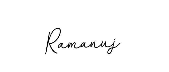 You should practise on your own different ways (BallpointsItalic-DORy9) to write your name (Ramanuj) in signature. don't let someone else do it for you. Ramanuj signature style 11 images and pictures png