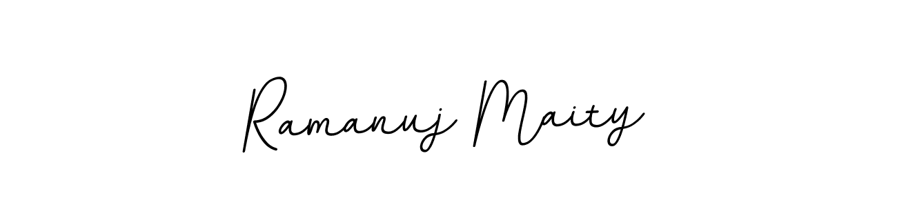 Design your own signature with our free online signature maker. With this signature software, you can create a handwritten (BallpointsItalic-DORy9) signature for name Ramanuj Maity. Ramanuj Maity signature style 11 images and pictures png