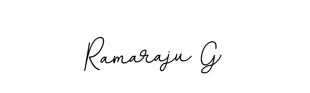 Ramaraju G stylish signature style. Best Handwritten Sign (BallpointsItalic-DORy9) for my name. Handwritten Signature Collection Ideas for my name Ramaraju G. Ramaraju G signature style 11 images and pictures png