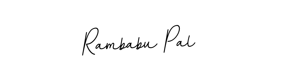 Use a signature maker to create a handwritten signature online. With this signature software, you can design (BallpointsItalic-DORy9) your own signature for name Rambabu Pal. Rambabu Pal signature style 11 images and pictures png