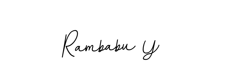 Make a short Rambabu Y signature style. Manage your documents anywhere anytime using BallpointsItalic-DORy9. Create and add eSignatures, submit forms, share and send files easily. Rambabu Y signature style 11 images and pictures png