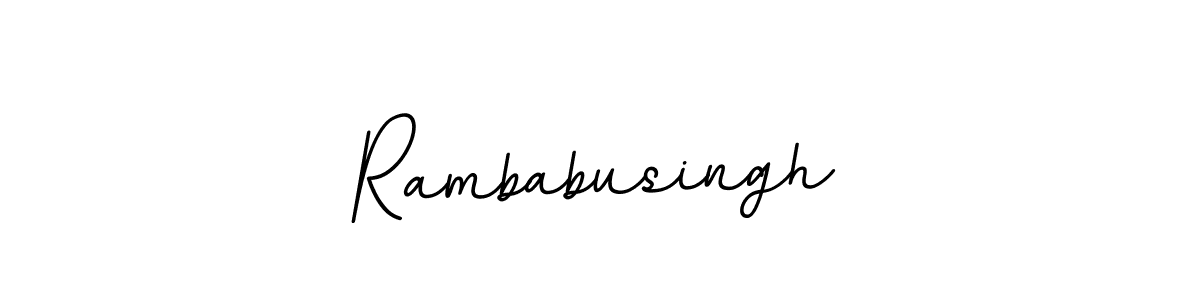 How to make Rambabusingh signature? BallpointsItalic-DORy9 is a professional autograph style. Create handwritten signature for Rambabusingh name. Rambabusingh signature style 11 images and pictures png