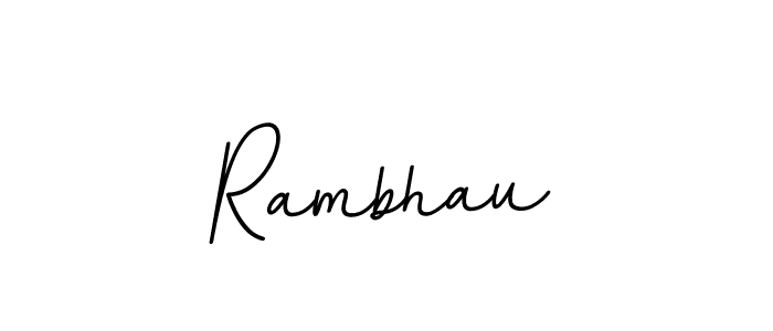 How to make Rambhau signature? BallpointsItalic-DORy9 is a professional autograph style. Create handwritten signature for Rambhau name. Rambhau signature style 11 images and pictures png