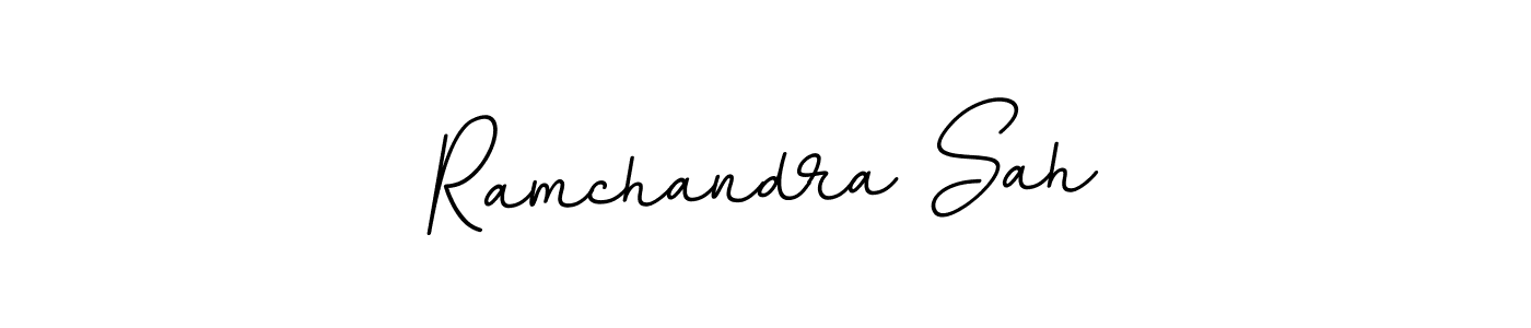 Use a signature maker to create a handwritten signature online. With this signature software, you can design (BallpointsItalic-DORy9) your own signature for name Ramchandra Sah. Ramchandra Sah signature style 11 images and pictures png