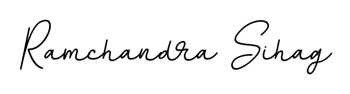 Express your personality with a custom Ramchandra Sihag signature crafted with BallpointsItalic-DORy9 typography. Free transparent PNG download available. Ramchandra Sihag signature style 11 images and pictures png