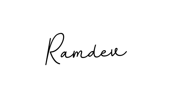 Use a signature maker to create a handwritten signature online. With this signature software, you can design (BallpointsItalic-DORy9) your own signature for name Ramdev. Ramdev signature style 11 images and pictures png