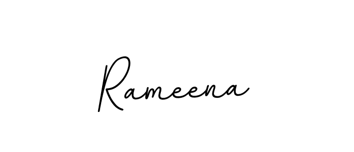 Rameena stylish signature style. Best Handwritten Sign (BallpointsItalic-DORy9) for my name. Handwritten Signature Collection Ideas for my name Rameena. Rameena signature style 11 images and pictures png