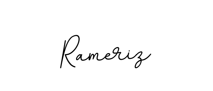 Use a signature maker to create a handwritten signature online. With this signature software, you can design (BallpointsItalic-DORy9) your own signature for name Rameriz. Rameriz signature style 11 images and pictures png