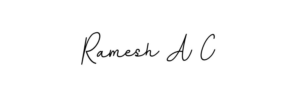 Make a beautiful signature design for name Ramesh A C. With this signature (BallpointsItalic-DORy9) style, you can create a handwritten signature for free. Ramesh A C signature style 11 images and pictures png
