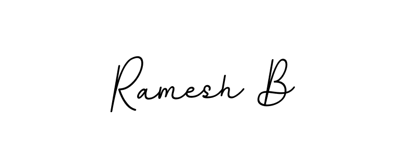 Ramesh B stylish signature style. Best Handwritten Sign (BallpointsItalic-DORy9) for my name. Handwritten Signature Collection Ideas for my name Ramesh B. Ramesh B signature style 11 images and pictures png