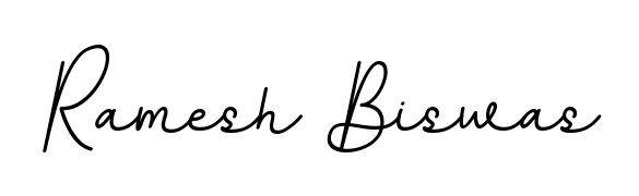 Give your name Ramesh Biswas an exquisite flair with the BallpointsItalic-DORy9 script font. Ideal for contracts, resumes, and formal letterheads. Ramesh Biswas signature style 11 images and pictures png