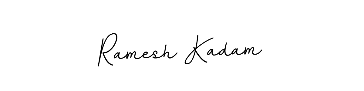 Use a signature maker to create a handwritten signature online. With this signature software, you can design (BallpointsItalic-DORy9) your own signature for name Ramesh Kadam. Ramesh Kadam signature style 11 images and pictures png