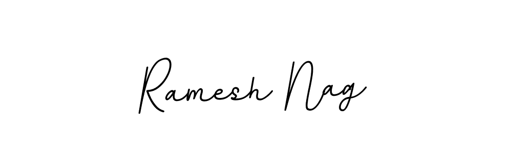 Use a signature maker to create a handwritten signature online. With this signature software, you can design (BallpointsItalic-DORy9) your own signature for name Ramesh Nag. Ramesh Nag signature style 11 images and pictures png