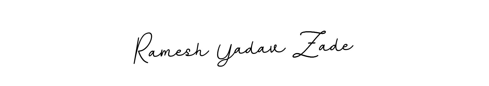 Also You can easily find your signature by using the search form. We will create Ramesh Yadav Zade name handwritten signature images for you free of cost using BallpointsItalic-DORy9 sign style. Ramesh Yadav Zade signature style 11 images and pictures png