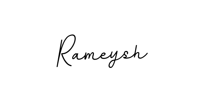 How to make Rameysh name signature. Use BallpointsItalic-DORy9 style for creating short signs online. This is the latest handwritten sign. Rameysh signature style 11 images and pictures png