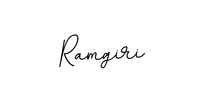 Use a signature maker to create a handwritten signature online. With this signature software, you can design (BallpointsItalic-DORy9) your own signature for name Ramgiri. Ramgiri signature style 11 images and pictures png