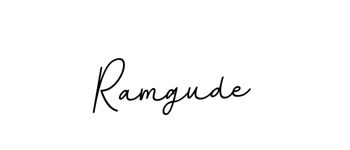 Design your own signature with our free online signature maker. With this signature software, you can create a handwritten (BallpointsItalic-DORy9) signature for name Ramgude. Ramgude signature style 11 images and pictures png