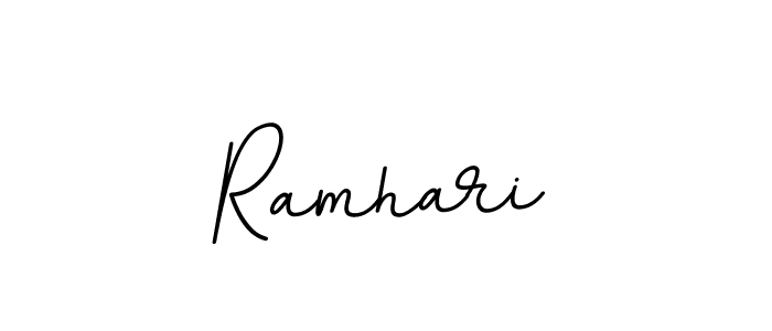 How to make Ramhari signature? BallpointsItalic-DORy9 is a professional autograph style. Create handwritten signature for Ramhari name. Ramhari signature style 11 images and pictures png