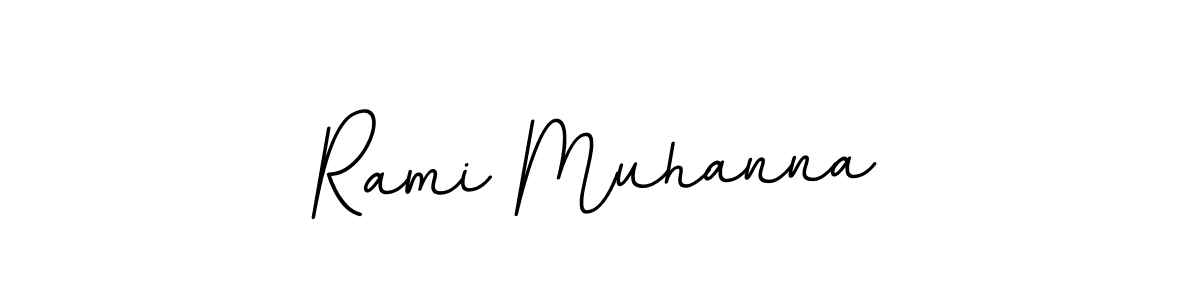 Rami Muhanna stylish signature style. Best Handwritten Sign (BallpointsItalic-DORy9) for my name. Handwritten Signature Collection Ideas for my name Rami Muhanna. Rami Muhanna signature style 11 images and pictures png