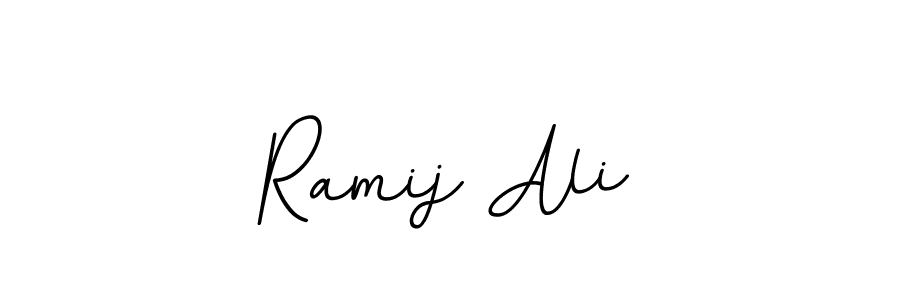 Make a beautiful signature design for name Ramij Ali. With this signature (BallpointsItalic-DORy9) style, you can create a handwritten signature for free. Ramij Ali signature style 11 images and pictures png