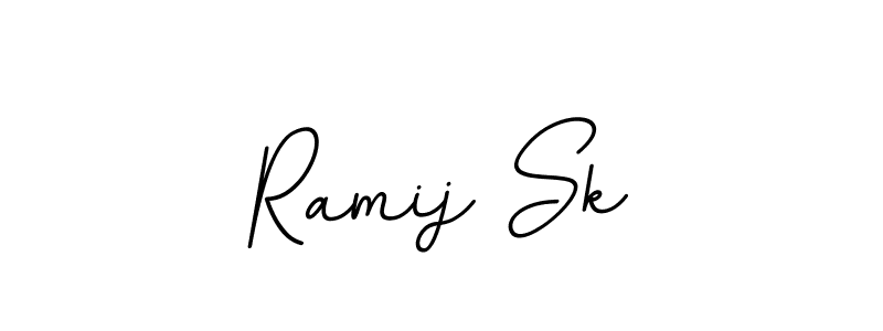 Design your own signature with our free online signature maker. With this signature software, you can create a handwritten (BallpointsItalic-DORy9) signature for name Ramij Sk. Ramij Sk signature style 11 images and pictures png
