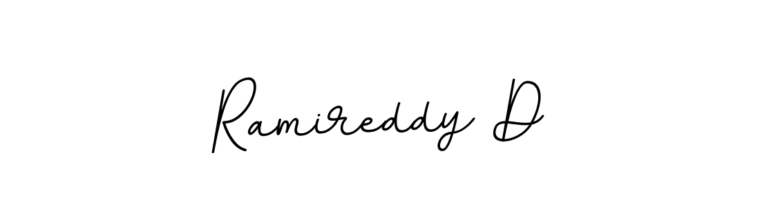 Design your own signature with our free online signature maker. With this signature software, you can create a handwritten (BallpointsItalic-DORy9) signature for name Ramireddy D. Ramireddy D signature style 11 images and pictures png