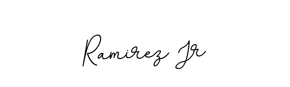 How to make Ramirez Jr name signature. Use BallpointsItalic-DORy9 style for creating short signs online. This is the latest handwritten sign. Ramirez Jr signature style 11 images and pictures png