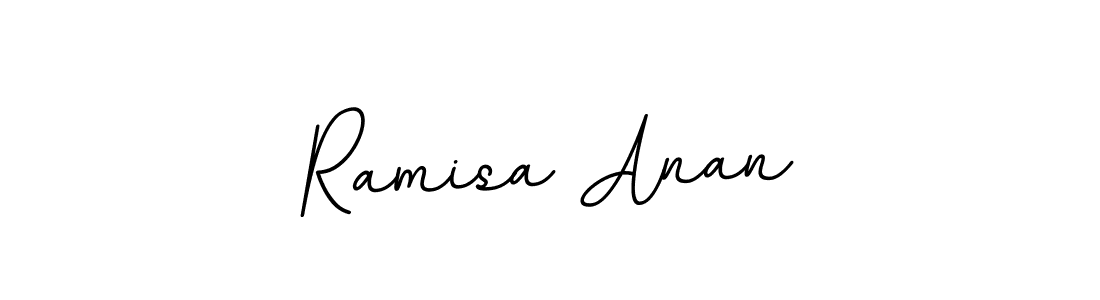 Use a signature maker to create a handwritten signature online. With this signature software, you can design (BallpointsItalic-DORy9) your own signature for name Ramisa Anan. Ramisa Anan signature style 11 images and pictures png