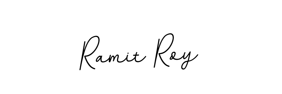 The best way (BallpointsItalic-DORy9) to make a short signature is to pick only two or three words in your name. The name Ramit Roy include a total of six letters. For converting this name. Ramit Roy signature style 11 images and pictures png