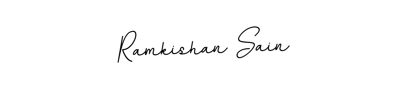 BallpointsItalic-DORy9 is a professional signature style that is perfect for those who want to add a touch of class to their signature. It is also a great choice for those who want to make their signature more unique. Get Ramkishan Sain name to fancy signature for free. Ramkishan Sain signature style 11 images and pictures png