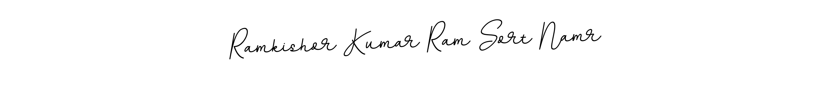 Make a beautiful signature design for name Ramkishor Kumar Ram Sort Namr. With this signature (BallpointsItalic-DORy9) style, you can create a handwritten signature for free. Ramkishor Kumar Ram Sort Namr signature style 11 images and pictures png