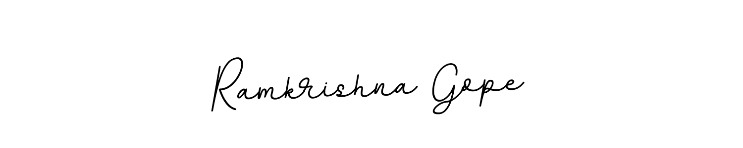 Create a beautiful signature design for name Ramkrishna Gope. With this signature (BallpointsItalic-DORy9) fonts, you can make a handwritten signature for free. Ramkrishna Gope signature style 11 images and pictures png