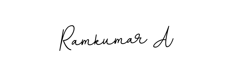 Make a beautiful signature design for name Ramkumar A. With this signature (BallpointsItalic-DORy9) style, you can create a handwritten signature for free. Ramkumar A signature style 11 images and pictures png