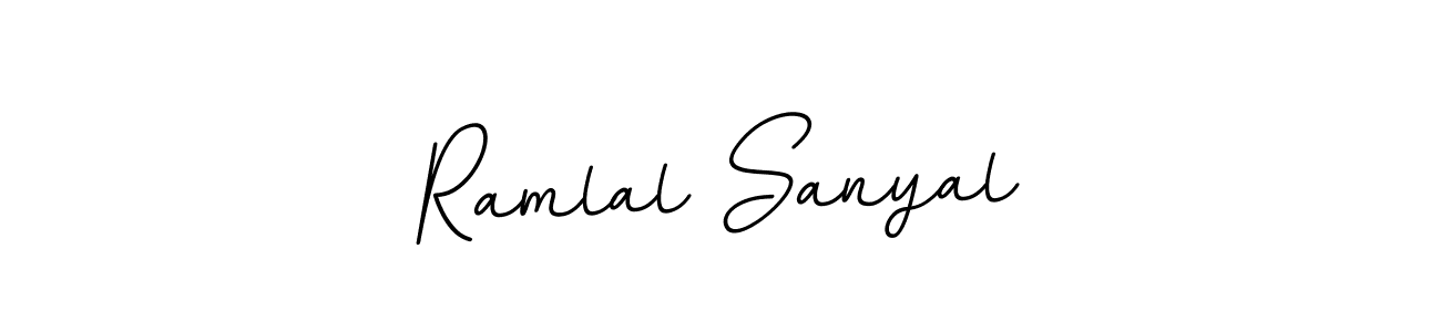Ramlal Sanyal stylish signature style. Best Handwritten Sign (BallpointsItalic-DORy9) for my name. Handwritten Signature Collection Ideas for my name Ramlal Sanyal. Ramlal Sanyal signature style 11 images and pictures png