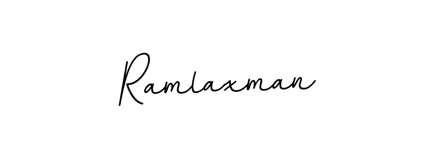 Make a beautiful signature design for name Ramlaxman. With this signature (BallpointsItalic-DORy9) style, you can create a handwritten signature for free. Ramlaxman signature style 11 images and pictures png