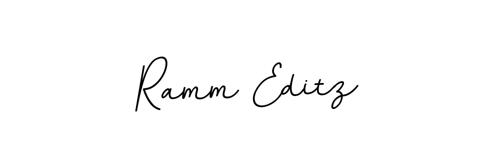 Use a signature maker to create a handwritten signature online. With this signature software, you can design (BallpointsItalic-DORy9) your own signature for name Ramm Editz. Ramm Editz signature style 11 images and pictures png