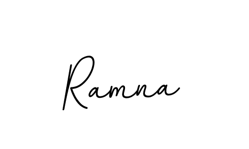 Make a beautiful signature design for name Ramna. With this signature (BallpointsItalic-DORy9) style, you can create a handwritten signature for free. Ramna signature style 11 images and pictures png