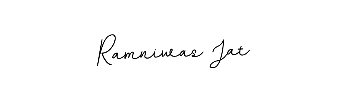 Design your own signature with our free online signature maker. With this signature software, you can create a handwritten (BallpointsItalic-DORy9) signature for name Ramniwas Jat. Ramniwas Jat signature style 11 images and pictures png