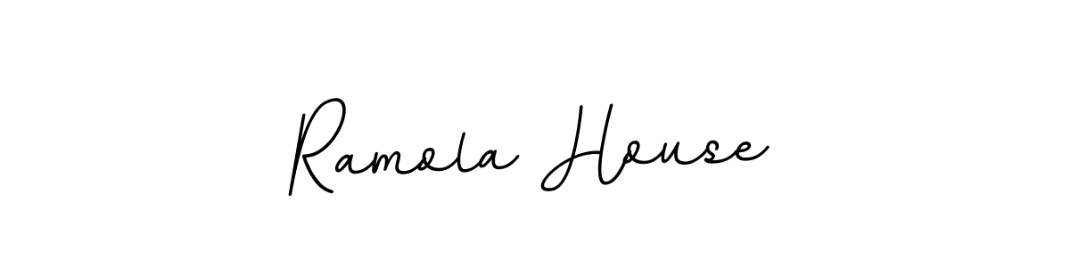 if you are searching for the best signature style for your name Ramola House. so please give up your signature search. here we have designed multiple signature styles  using BallpointsItalic-DORy9. Ramola House signature style 11 images and pictures png