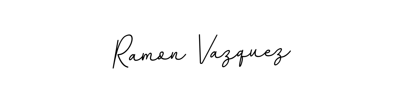 Make a beautiful signature design for name Ramon Vazquez. With this signature (BallpointsItalic-DORy9) style, you can create a handwritten signature for free. Ramon Vazquez signature style 11 images and pictures png