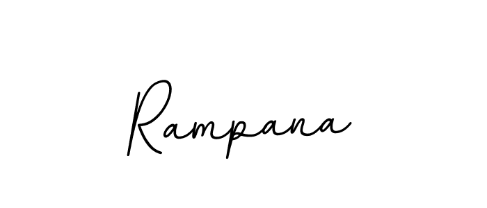 Use a signature maker to create a handwritten signature online. With this signature software, you can design (BallpointsItalic-DORy9) your own signature for name Rampana. Rampana signature style 11 images and pictures png