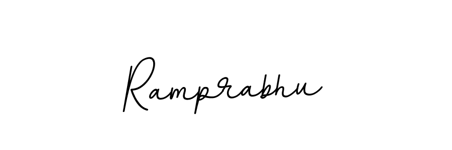 Use a signature maker to create a handwritten signature online. With this signature software, you can design (BallpointsItalic-DORy9) your own signature for name Ramprabhu. Ramprabhu signature style 11 images and pictures png