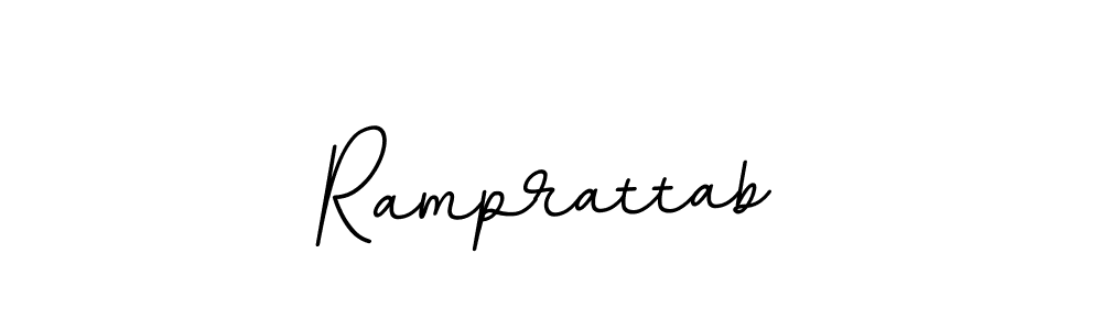 Create a beautiful signature design for name Ramprattab. With this signature (BallpointsItalic-DORy9) fonts, you can make a handwritten signature for free. Ramprattab signature style 11 images and pictures png