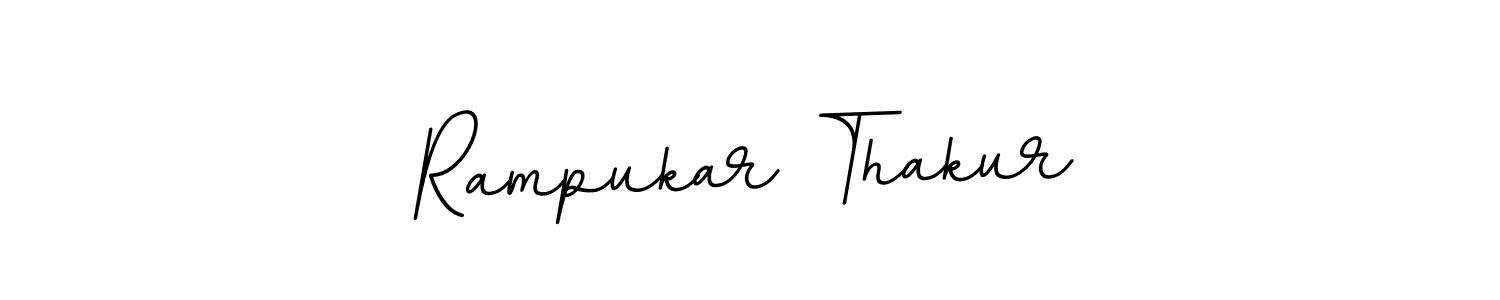 Make a beautiful signature design for name Rampukar Thakur. With this signature (BallpointsItalic-DORy9) style, you can create a handwritten signature for free. Rampukar Thakur signature style 11 images and pictures png