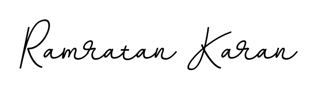 Create your official email sign-off with Ramratan Karan name in BallpointsItalic-DORy9 style. Crisp, clean, and perfectly legible across all screens. Ramratan Karan signature style 11 images and pictures png
