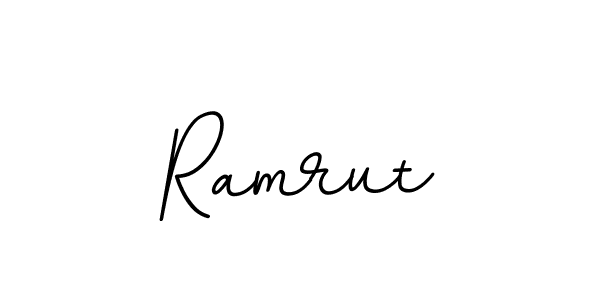 Use a signature maker to create a handwritten signature online. With this signature software, you can design (BallpointsItalic-DORy9) your own signature for name Ramrut. Ramrut signature style 11 images and pictures png