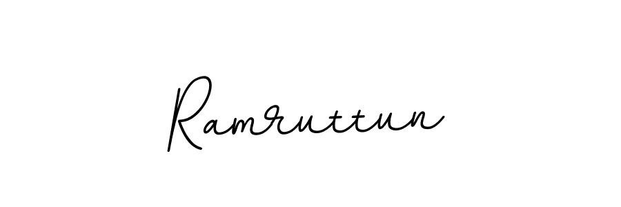 Use a signature maker to create a handwritten signature online. With this signature software, you can design (BallpointsItalic-DORy9) your own signature for name Ramruttun. Ramruttun signature style 11 images and pictures png