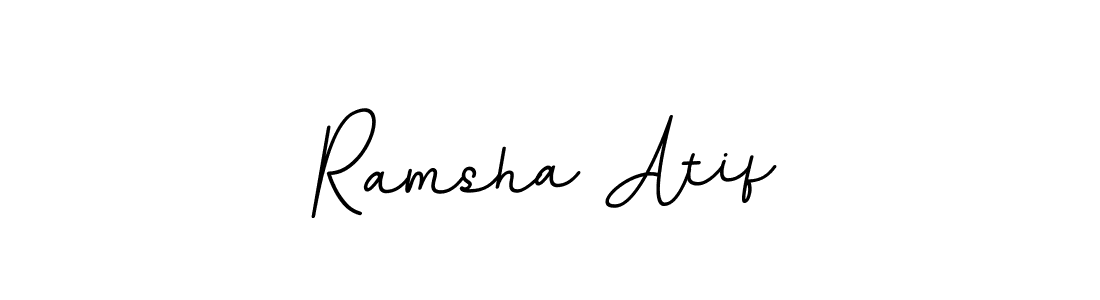 Also we have Ramsha Atif name is the best signature style. Create professional handwritten signature collection using BallpointsItalic-DORy9 autograph style. Ramsha Atif signature style 11 images and pictures png