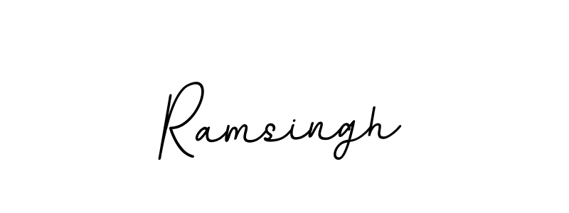 Make a beautiful signature design for name Ramsingh. With this signature (BallpointsItalic-DORy9) style, you can create a handwritten signature for free. Ramsingh signature style 11 images and pictures png