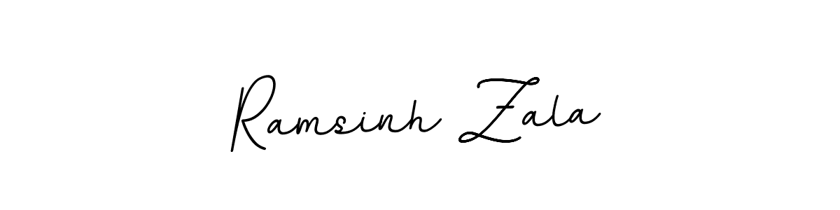 Create a beautiful signature design for name Ramsinh Zala. With this signature (BallpointsItalic-DORy9) fonts, you can make a handwritten signature for free. Ramsinh Zala signature style 11 images and pictures png